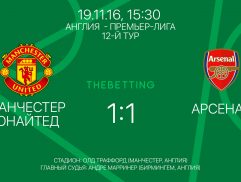 Обзор матча Манчестер Юнайтед - Арсенал 19 ноября 2016