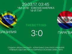 Обзор матча Бразилия - Парагвай 29 марта 2017